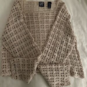 GAP Beige Handknit Sweater Boho style